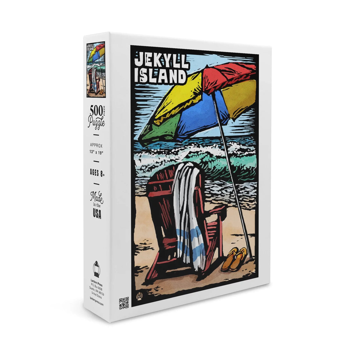 (19x27 Adults Made for Beach Scratchboard Island, USA) Georgia, Premium Jigsaw Piece 500 inches, and Family, Jekyll Chair, in Puzzle