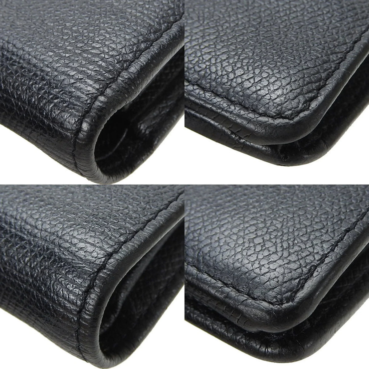 black ladies A20904 (Good) CHANEL 1 coco bifold wallet accessories Coco button long leather Pre-Owned