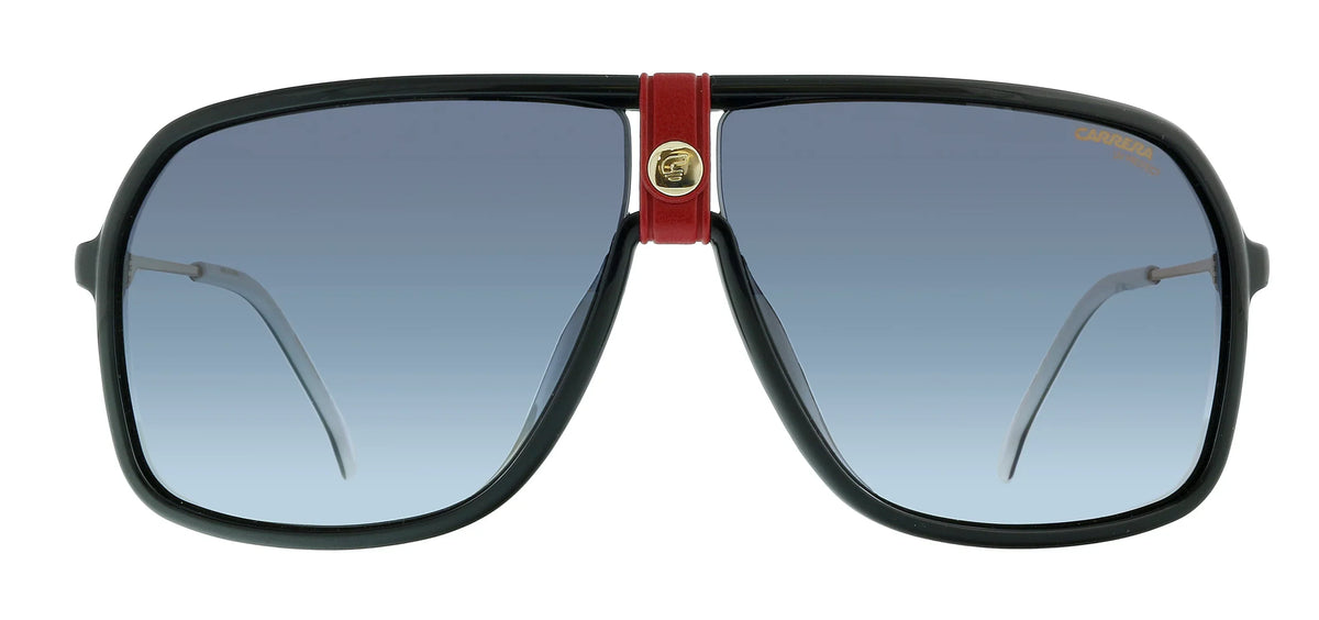 64mm, 1019/S 10mm Sunglasses, Pilot Carrera Gold/Gray Shaded,