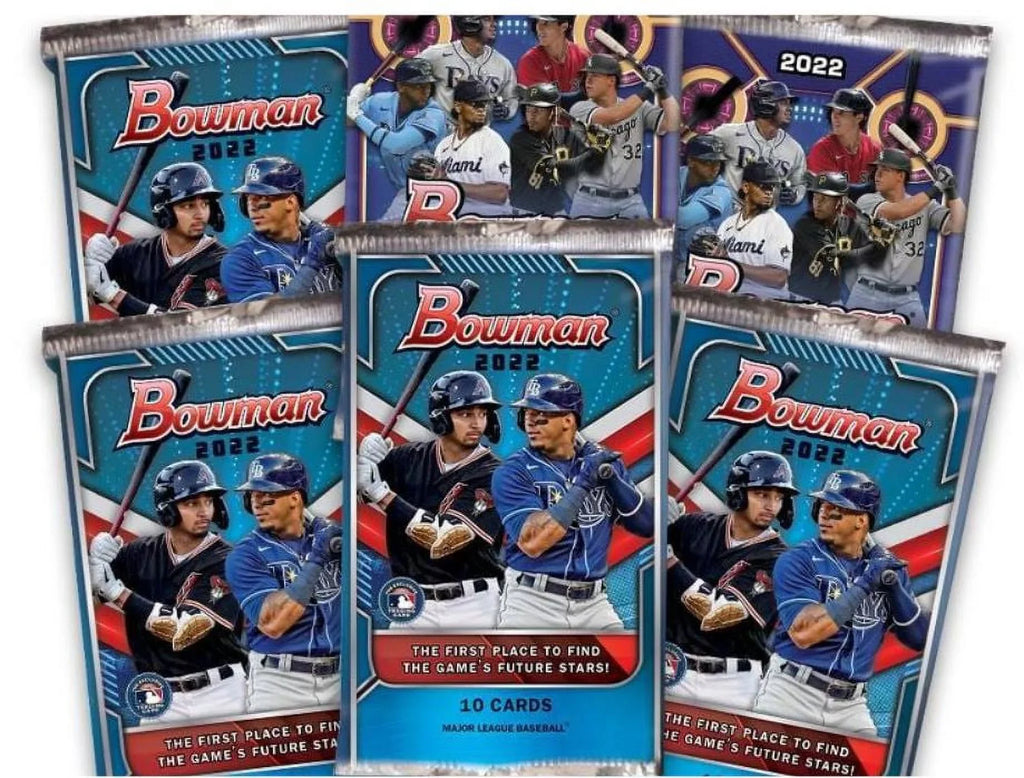 '- Bowman 2022 MLB Card Mega 50 Topps Baseball cards! Box Trading