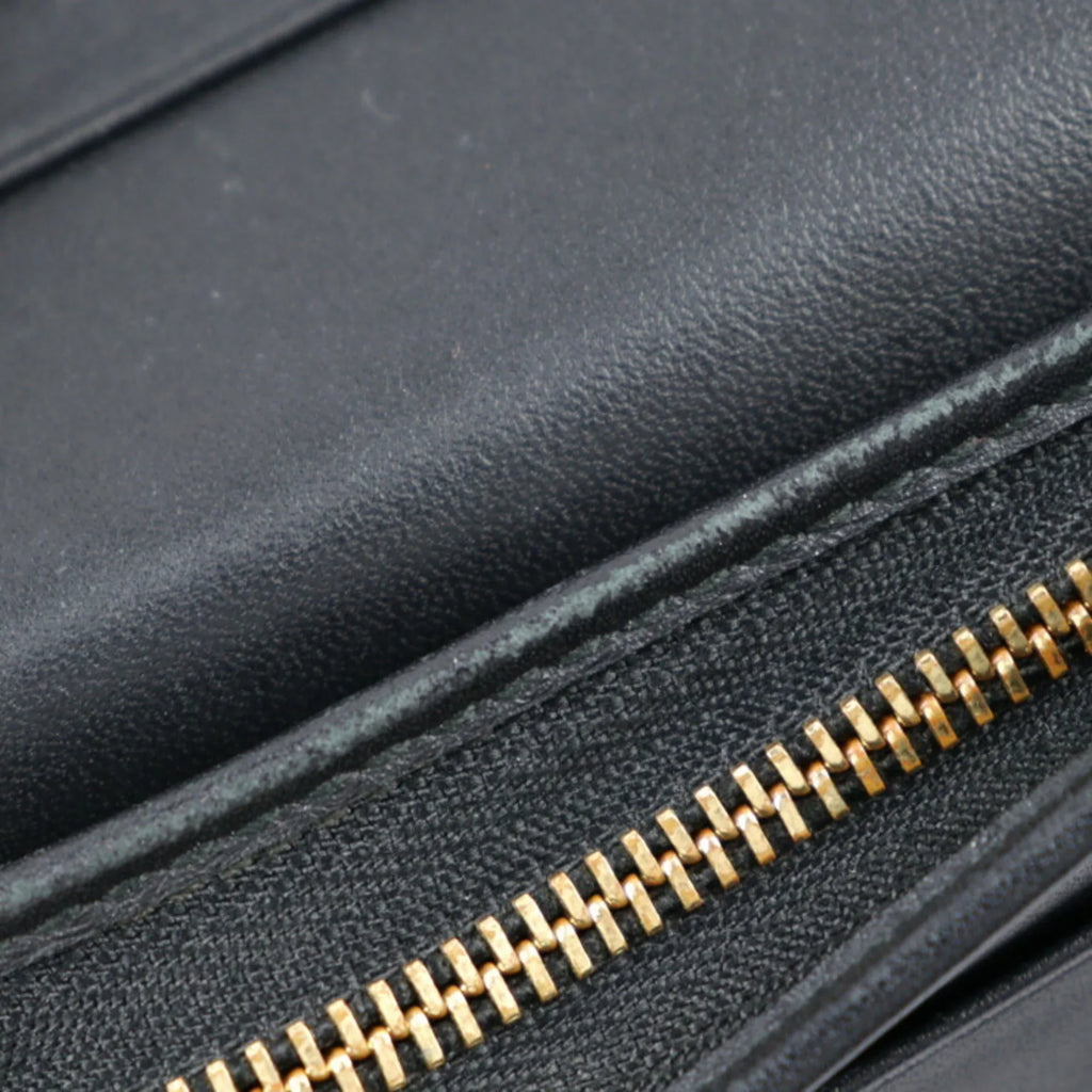 Brown GUCCI Bifold Bee Leather Gucci Beige Black Gold Canvas GG (Good) BEE Supreme Pre-Owned 508757 Compact Wallet