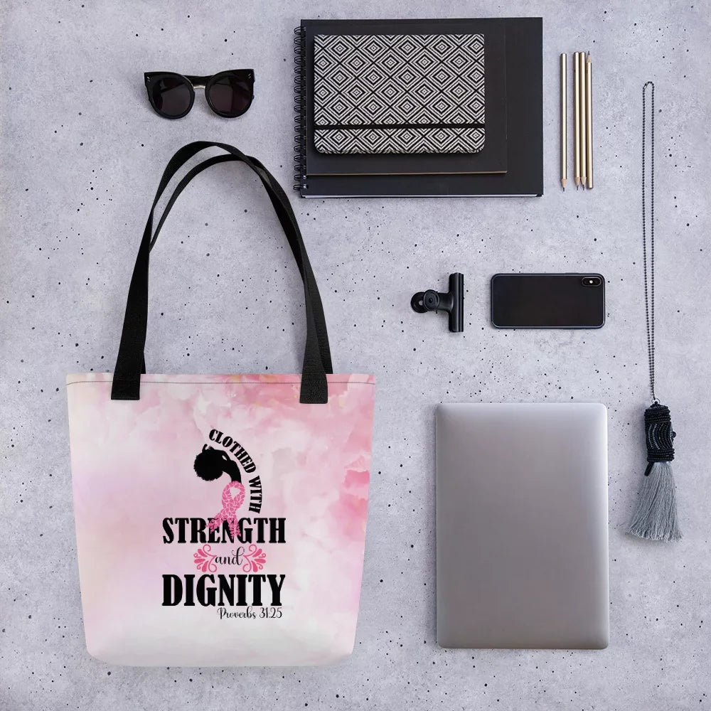 Strength Clothed Bag Tote Dignity with and