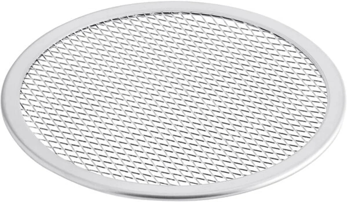 Screen Pizza Round Rim- Restaurants Pizzeria TrueCraftware- 2 15” Baking of Tray Pan Round Pizza Home Set & for Seamless Pizza Kitchen Bakeware Baking Tray Aluminum Screen