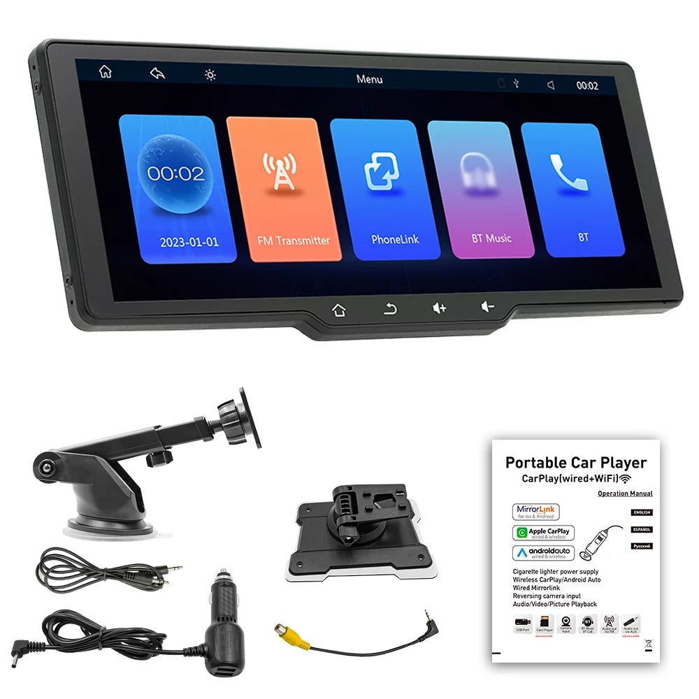 Wireless Camcorder, Car with Auto CarPlay Video Camera Support Multilanguage Player Recorder, Andoer Car Portable Car