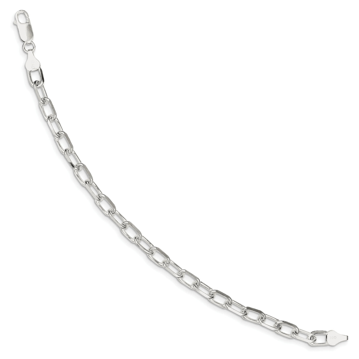 Fancy Silver Sterling 7.5inch Link Bracelet