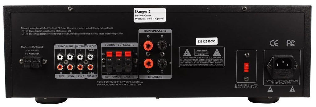 Speakers RX55URIBT Pro Theater Home Receiver+4) 6.5" Ceiling Technical Bluetooth