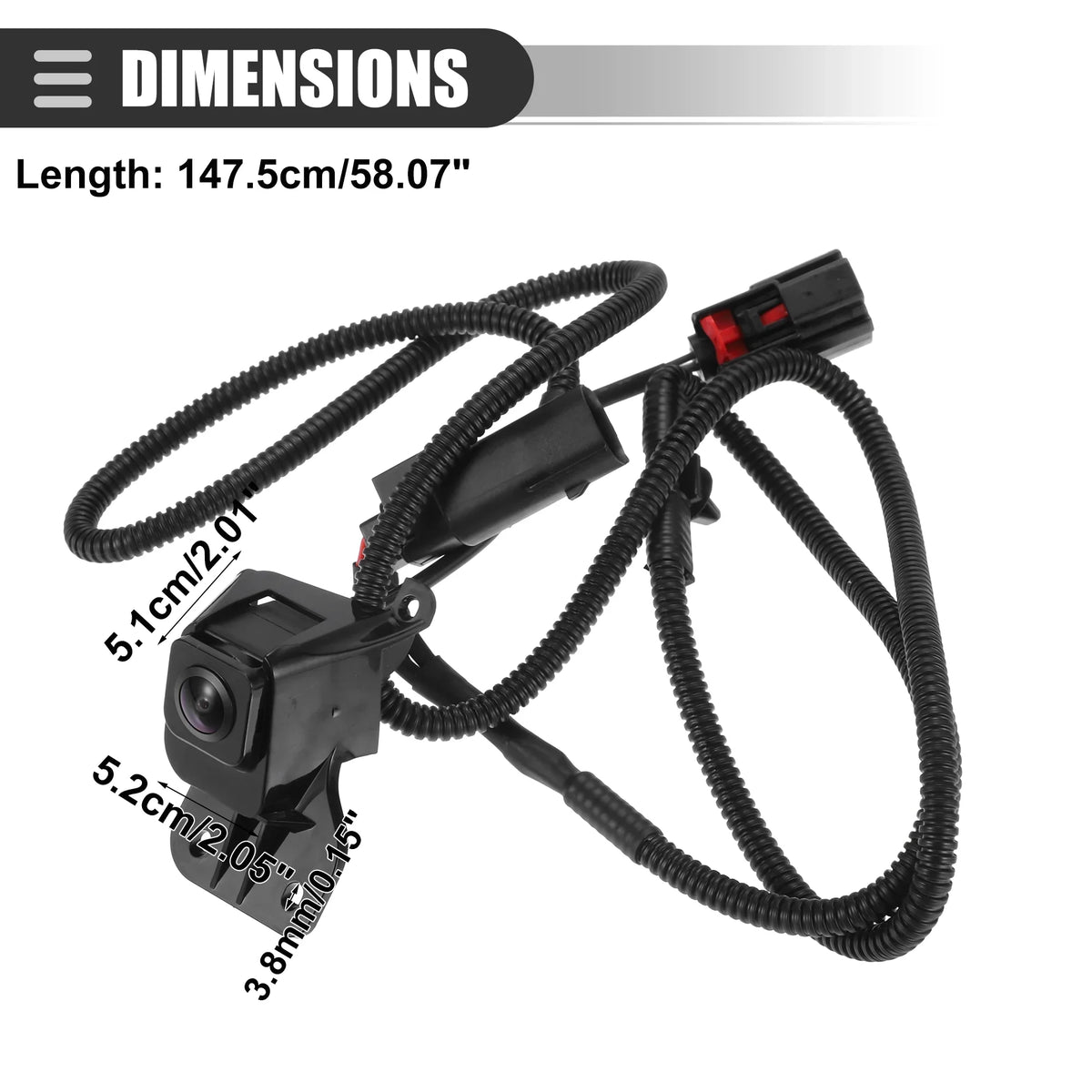 Plastic Bargains Unique No.23146157 Black Camera Silverado for Glass 2011-2013 Backup Chevrolet