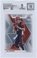 #261 Cincinnati Panini Certified - Joe 2020 Beckett Mosaic 9,9,9.5,9 Burrow Card Autographed 9/10 Authentic Rookie Subgrades Fanatics Fanatics Bengals Authenticated Witnessed -