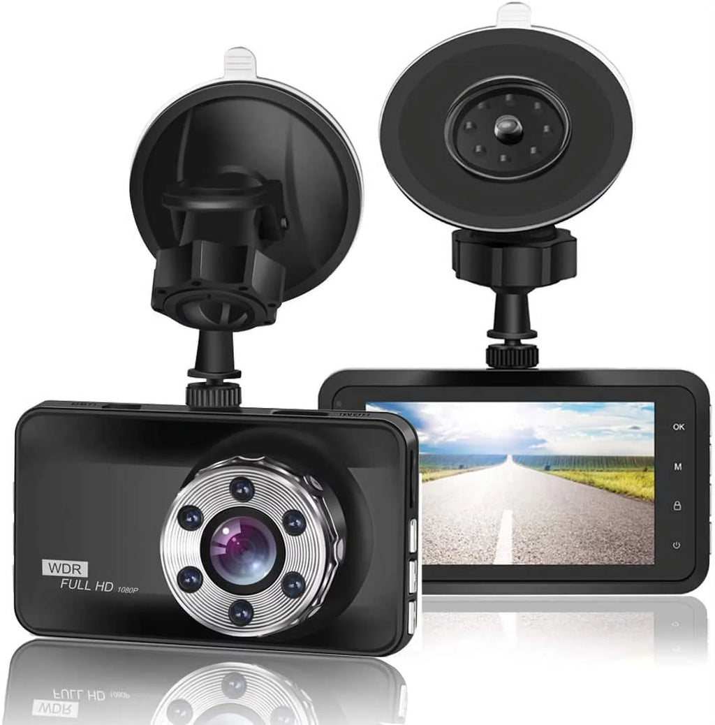 Angle Wide Car in Dashcam Recorder ORSKEY Cam G-Sensor LCD Camera Display Dash DVR with HD 3.0" Night Cars WDR Car Vision Dashboard 1080P Video for Camera Full 170