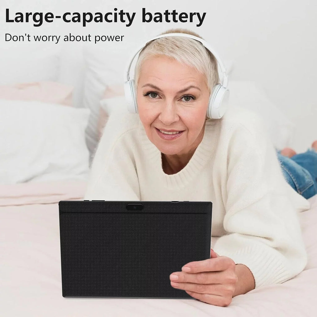 FHD Tablet, 8MP Keyboard/Mouse/Case/Stylus/Tempered Tablets, Quad-Core with Inch Dual 4GB RAM+64GB 1 1280*800 Tab 10" Tableta Newest 2 PC 6000mAh ROM Android Processor, Film, in Camera 11 Battery 10.1
