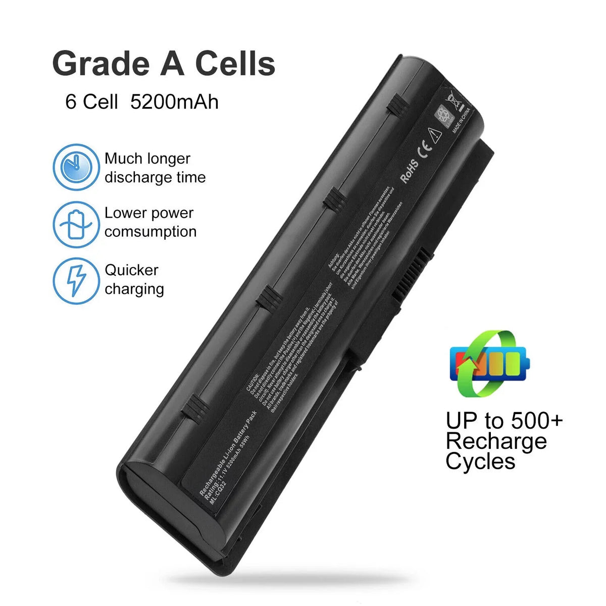 CQ42 Compaq CQ56 4400mAh Battery G4, G6, Laptop Presario Pavilion HP for CQ57