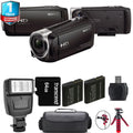 HD Yr Flash 1 HDR-CX405 + + Sony Handycam Warranty Kit - 64GB