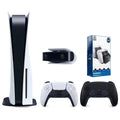 HD 1080p Playstation Extra Console Sony Dual Bundle Dock Camera Surge Charge Disc with 5 Controller, Controller Version and Black