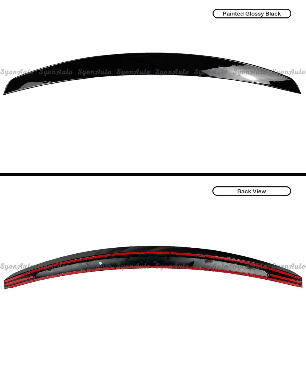 CIVIC TRUNK V2 2017-2021 HONDA SPOILER HATCHBACK LID BLACK DUCKBILL FITS JDM GLOSSY