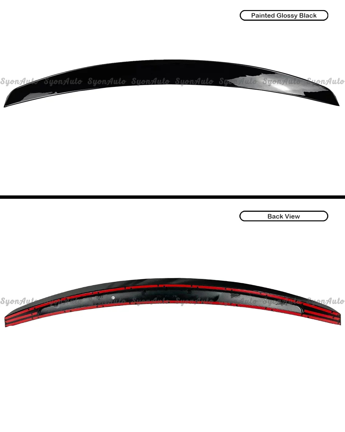 CIVIC TRUNK V2 2017-2021 HONDA SPOILER HATCHBACK LID BLACK DUCKBILL FITS JDM GLOSSY