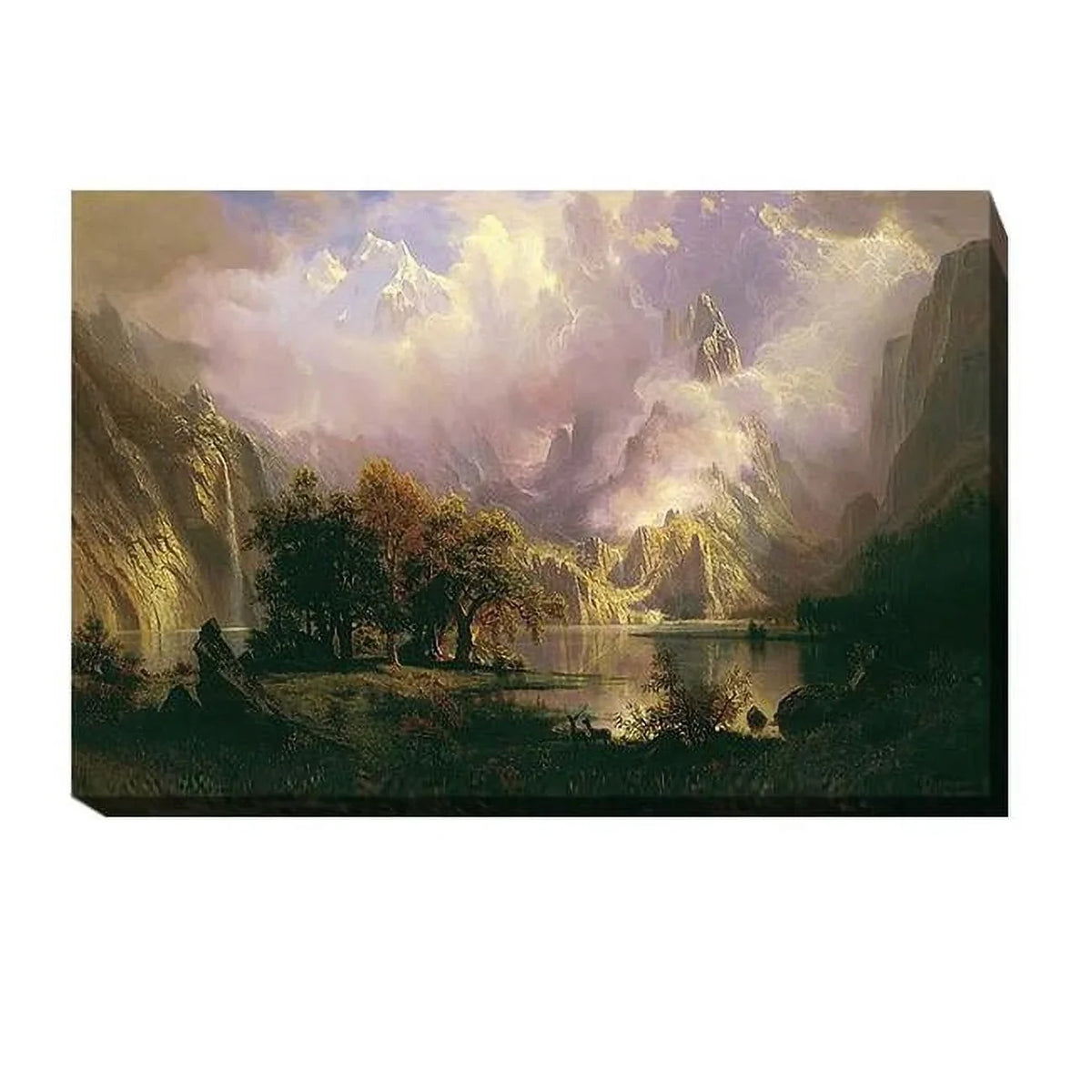 x Gallery-Wrapped 24 Canvas 1.5 16 Premium Albert Mountain - in. Landscape by Bierstadt Giclee Rocky x