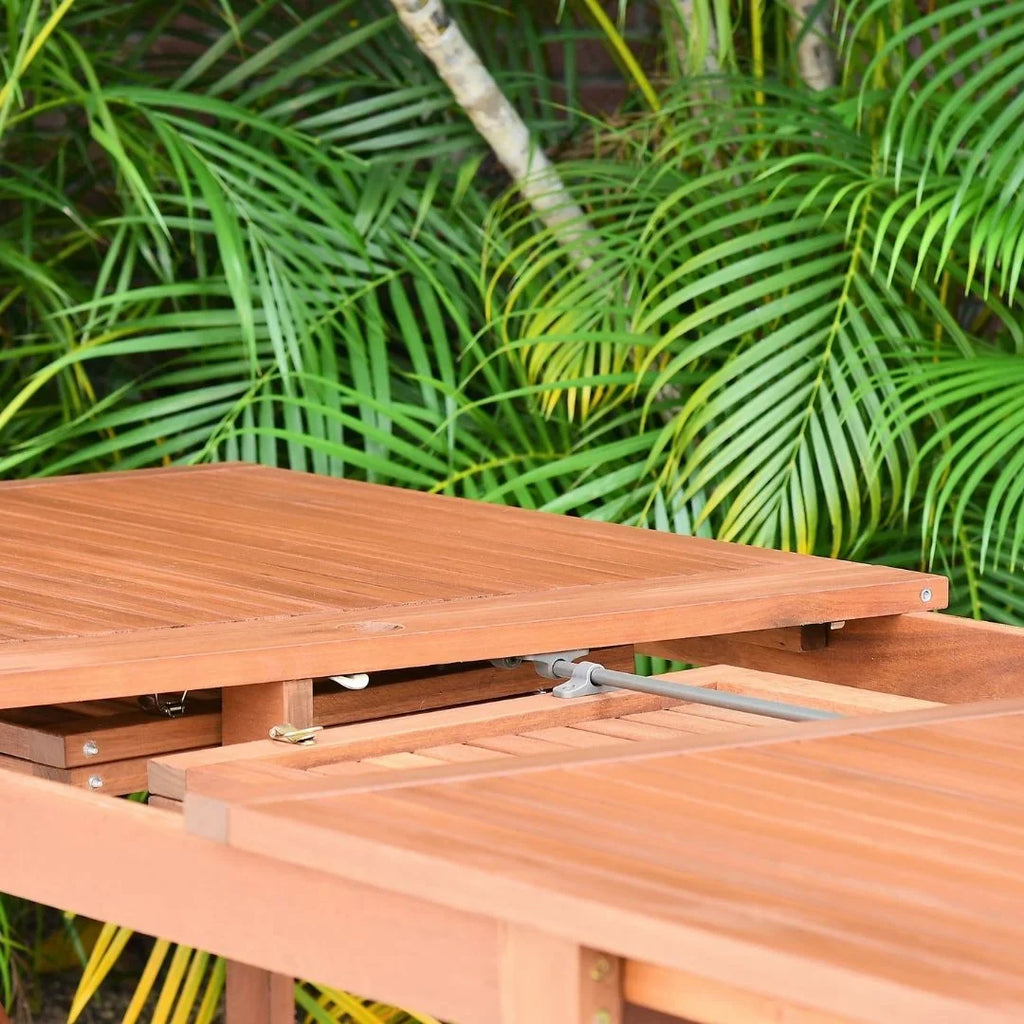 Rectangular Seating Eucalyptus Dining Amazonia 9-Piece Capacity: Set, Brooks Extendable 8 Patio