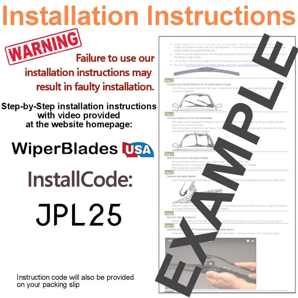 Audi Wipers of Performance (Set A4 2018 3) Wiper w/Rear Beam