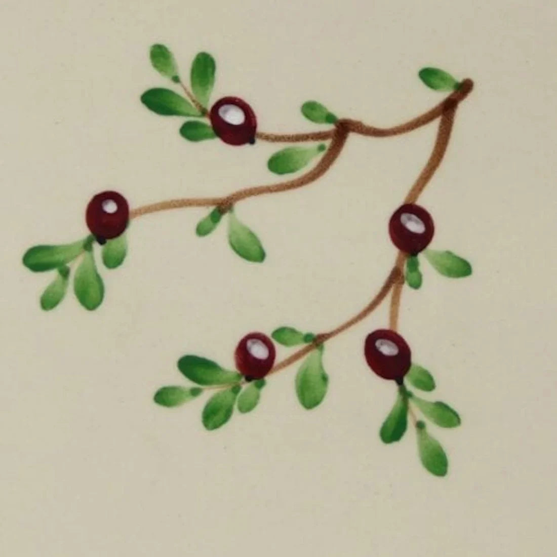 Pot Watering, African - Ceramic Violet 2pc Self Cranberry Painted Hand