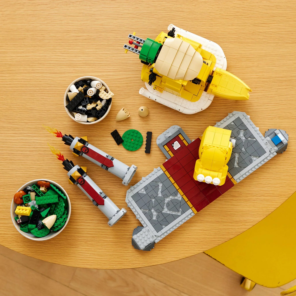 Fans Idea and Figure of Video Bros, Build Character Battle Posable LEGO with Mighty Mario Bowser, for Collectible Mario Super Super Kit, 71411 The 3D Toy Game Display Platform,
