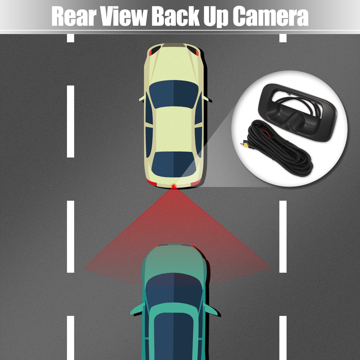 Up Chevy Latch Back GM Handle Rear Camera for Buick Liftgate 15228539 Car for Rear View Camera for Set with