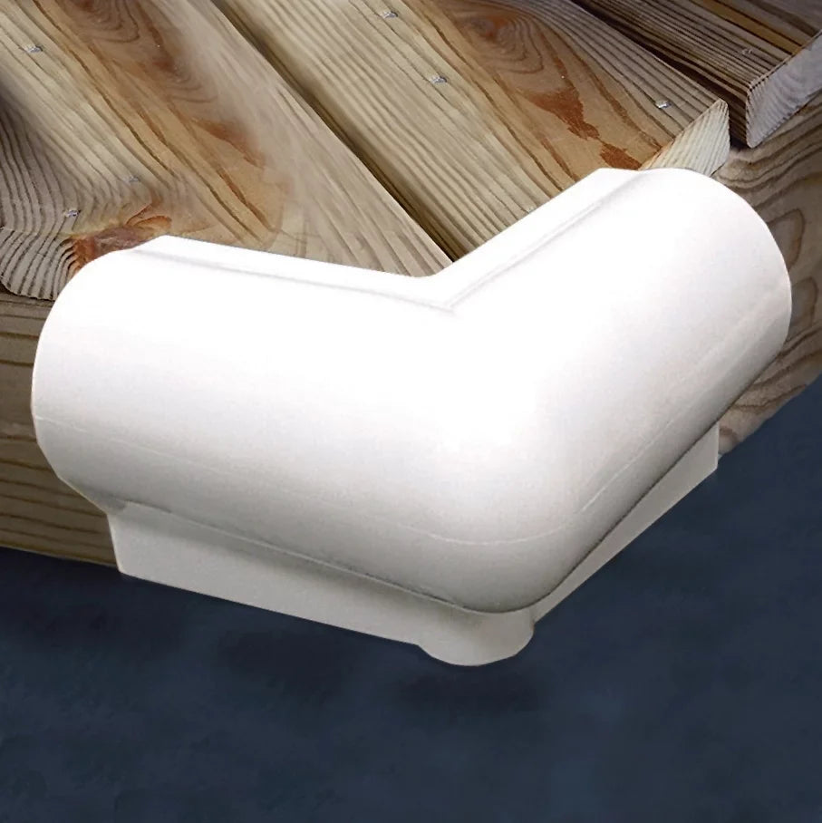 Bumper Vinyl 6" TAYLOR MADE 6" White #703905 x 90º Corner