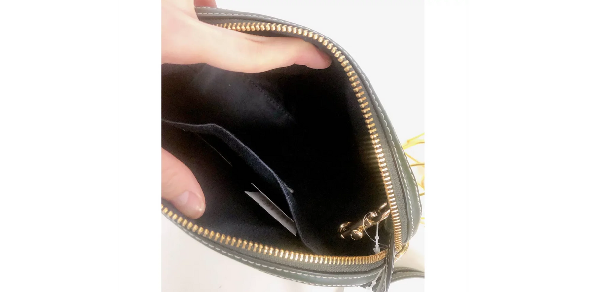 CF343 Coach IN Print Crossbody Monogram With Green Coach Madi