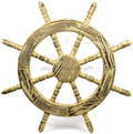 Nagina Exclusive Wall Decor Handcrafted Antique International Brown) Maritime (42 | Wall Nautical Beautiful Junky Rustic Decor Pine Ship Wheel Inches,