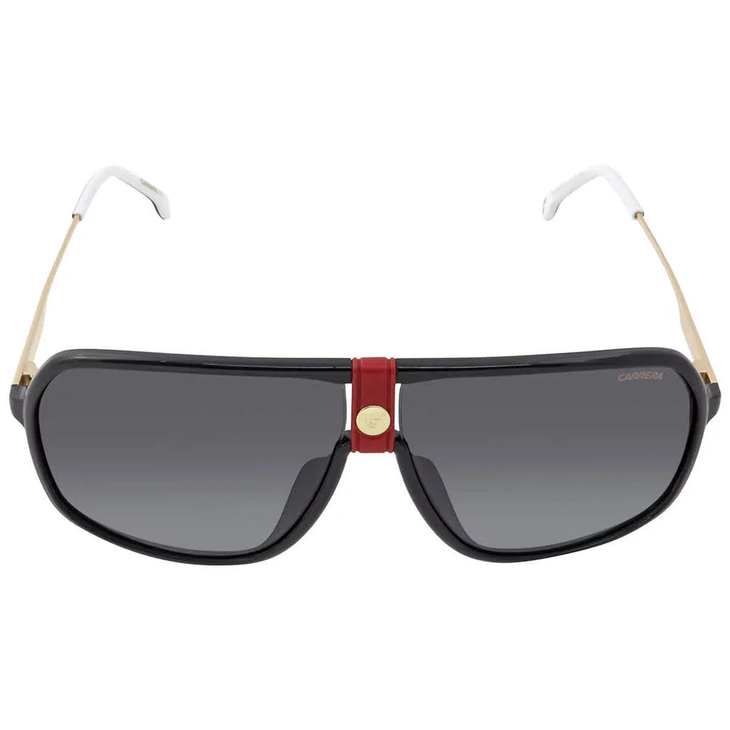 64mm, 1019/S 10mm Sunglasses, Pilot Carrera Gold/Gray Shaded,