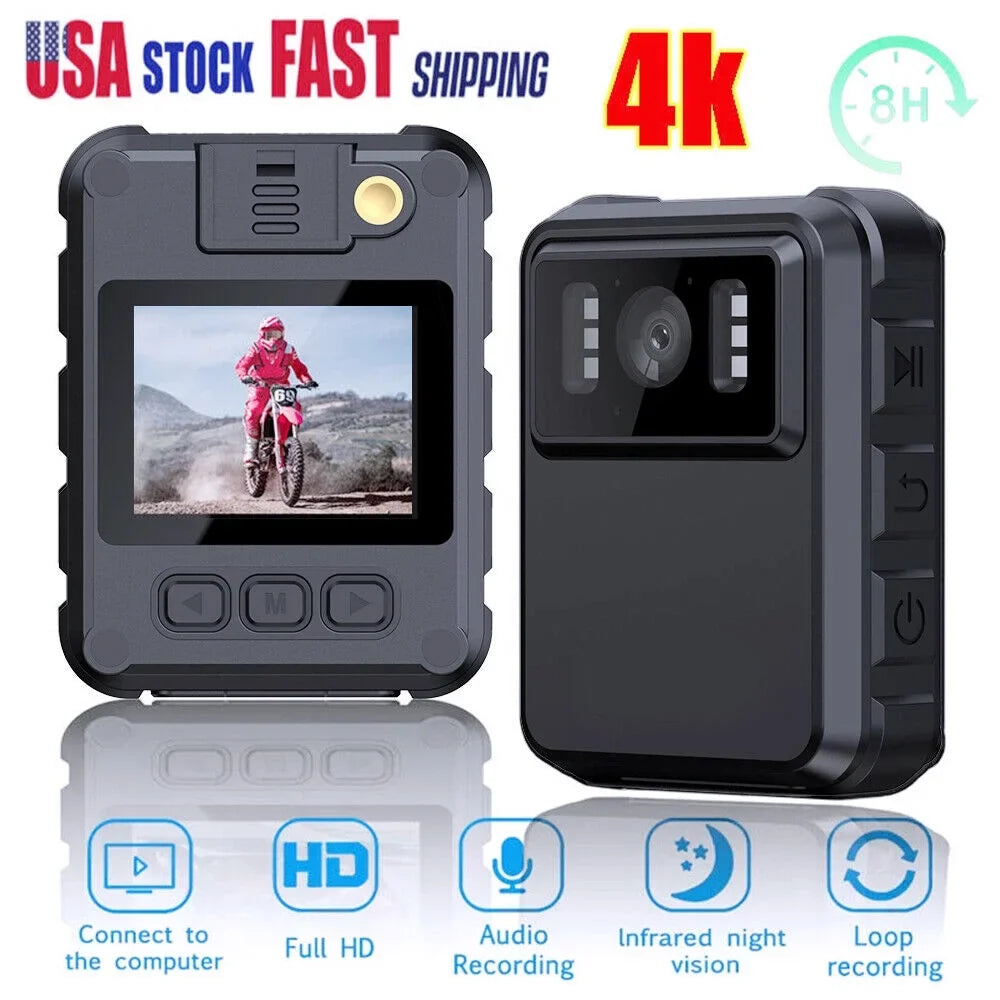 Camera Mini WiFi Night - Audio and 1080P DVR Connectivity Vision with Video Body Camcorder JahyShow