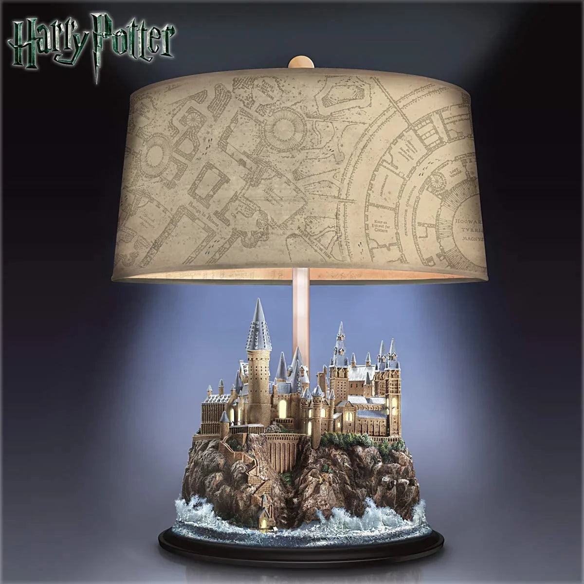 Handcrafted lit Exchange Harry Potter Hogwarts with Bradford Lamp Castle Table