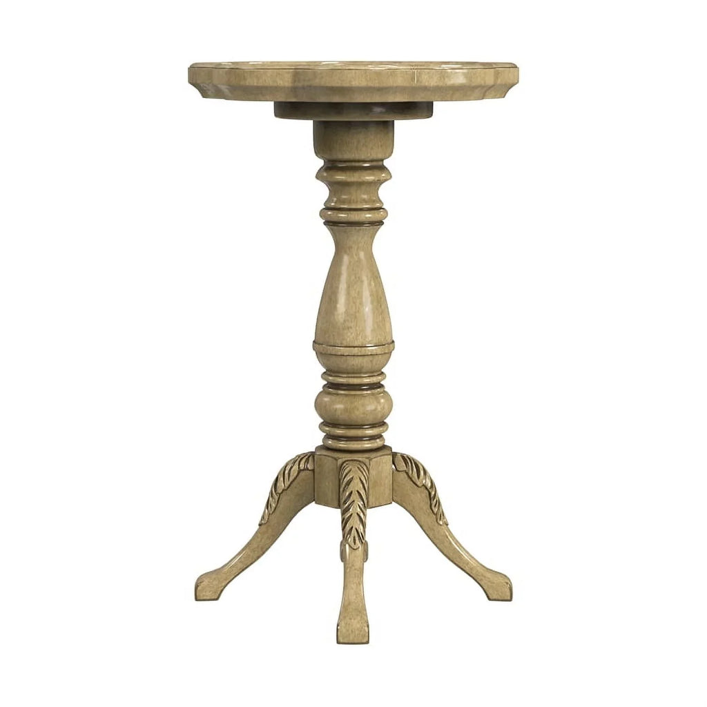 Scalloped Beige Accent Whitman Specialty Butler Table Edge Antique