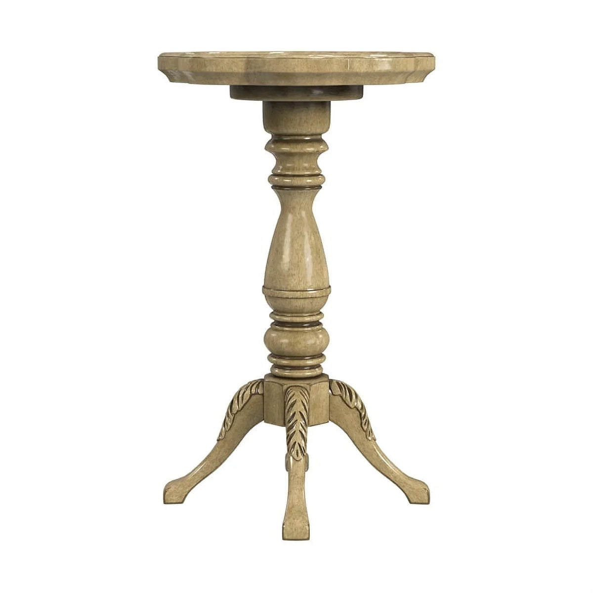 Scalloped Beige Accent Whitman Specialty Butler Table Edge Antique