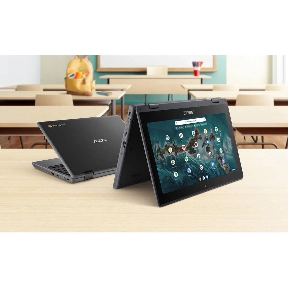 Celeron Chromebook SSD, 64GB Touchscreen, Asus Intel N5100, ChromeOS, Flip CR1100FKA-YZ184T 11.6"