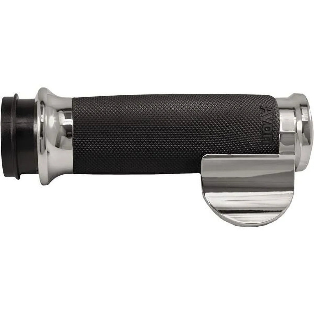 Contour Boss F-B-W Grips Custom Grips CC-85-CH-BO-FLY; / Avon Chrome Throttle W