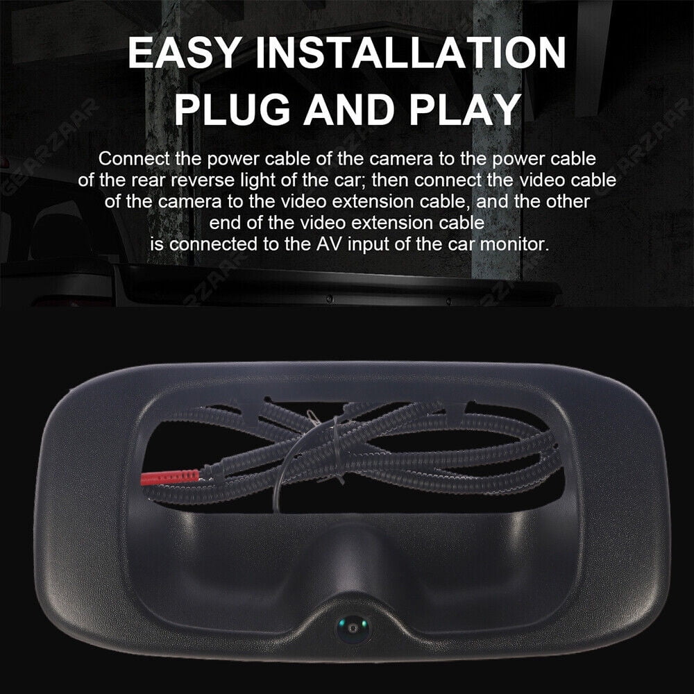 Camera Waterproof GMC High View Vision KingFurt Resolution Backup Night Rear Silverado/Sierra Chevy