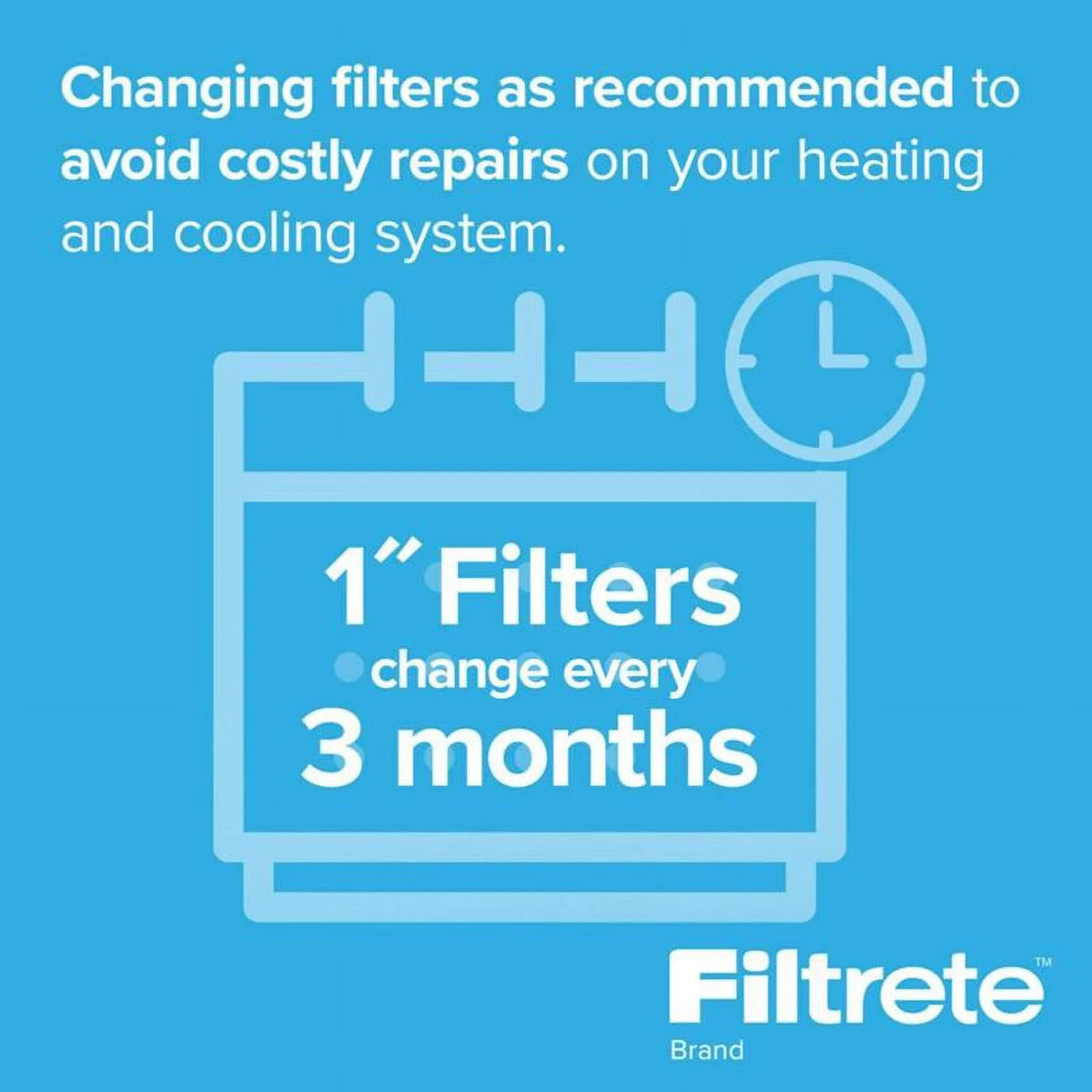 25" FIlter Panel x Filtrete Air 2-Pack x 1" 16" Flat