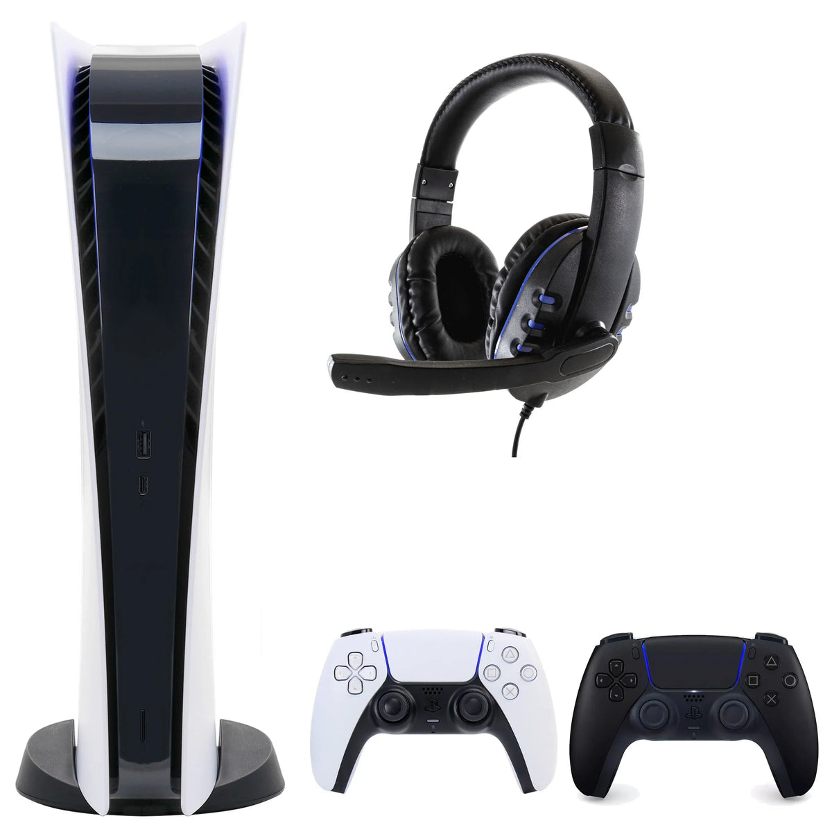 and Controller Dualsense Console Universal Sony PlayStation with Digital Headset Extra Black 5