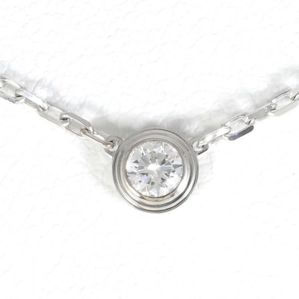 Necklace Similar Pre-Owned Diamond approx. D'Amour (Good) Cartier weight 41cm SM Approx. Total 3.0g K18WG