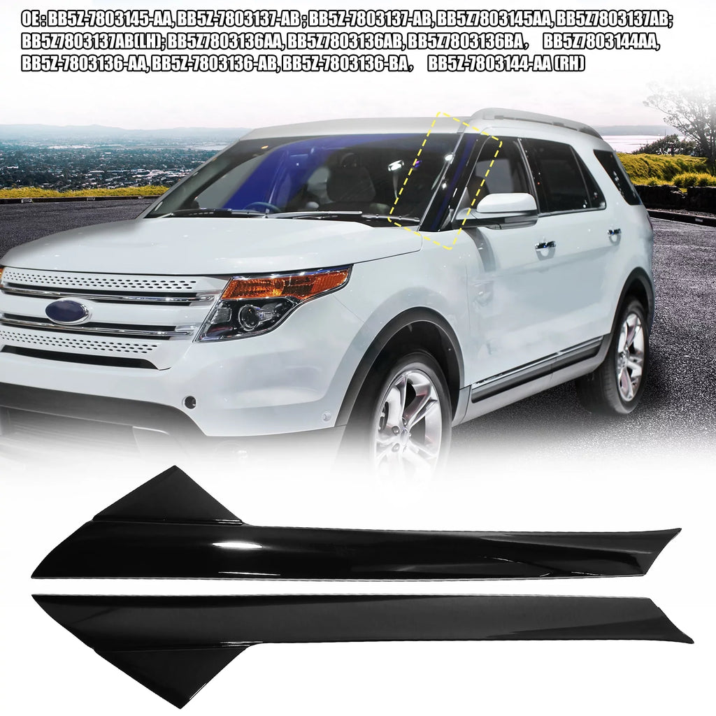 Passenger Explorer 11-19 Front Trim BB5Z-7803137-AB Outer Side Ford Windshield Driver Pillar for BB5Z-7803145-AA Molding
