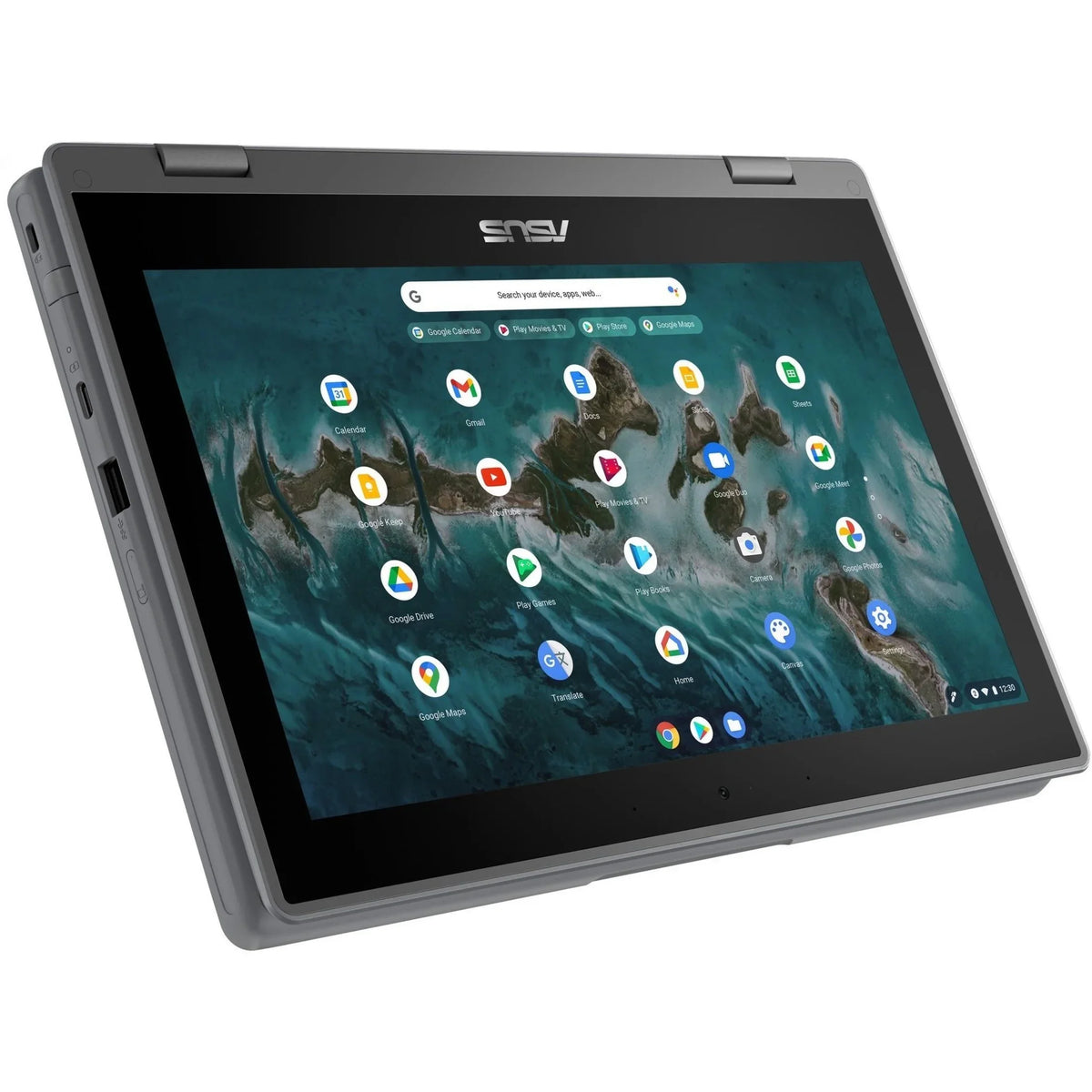 Celeron Chromebook SSD, 64GB Touchscreen, Asus Intel N5100, ChromeOS, Flip CR1100FKA-YZ184T 11.6"