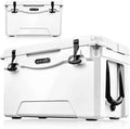 Lightweight Portable (White) Quart W/ Cooler Handles Travel Heavy-Duty Cooler Ice Box 50 SereneLife