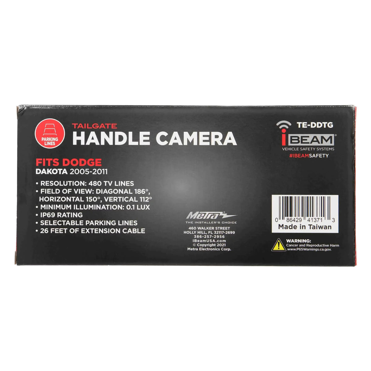 Handle Camera iBeam Dakota TE-DDTG 2005-2011 Dodge Tailgate