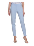 Blue To Womens 6P KLEIN Pants Ankle Zippered CALVIN Petites Work Skinny Wear Pocketed Light