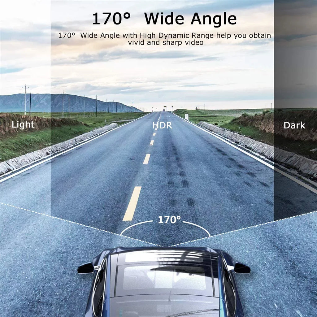 Angle Wide Car in Dashcam Recorder ORSKEY Cam G-Sensor LCD Camera Display Dash DVR with HD 3.0" Night Cars WDR Car Vision Dashboard 1080P Video for Camera Full 170