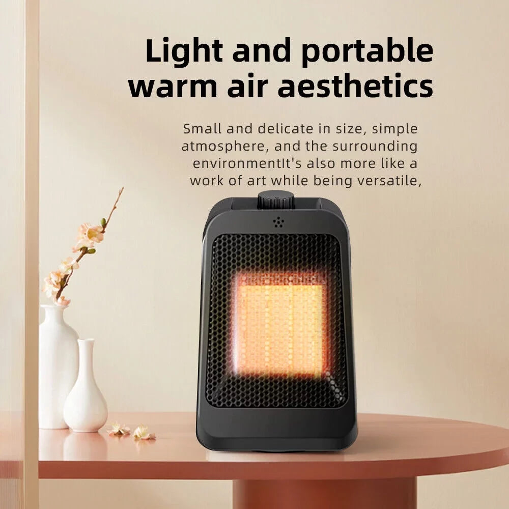 3 Heater Portable - Warm Keep Black Modes - Adjustable Heater Anywhere Office JahyShow Space Home - Thermostat, and