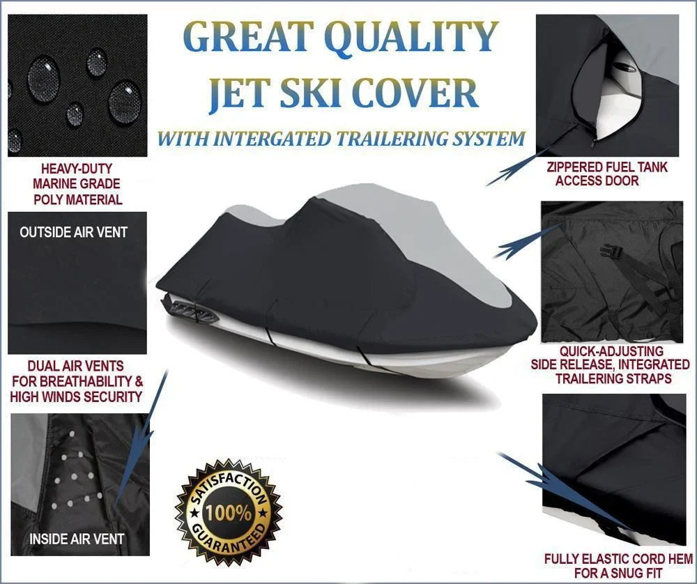 2003 for 2002 Genesis 600D Polaris Compatible 2001 SKI HEAVY-DUTY SUPER JET Cover PWC 2004 i
