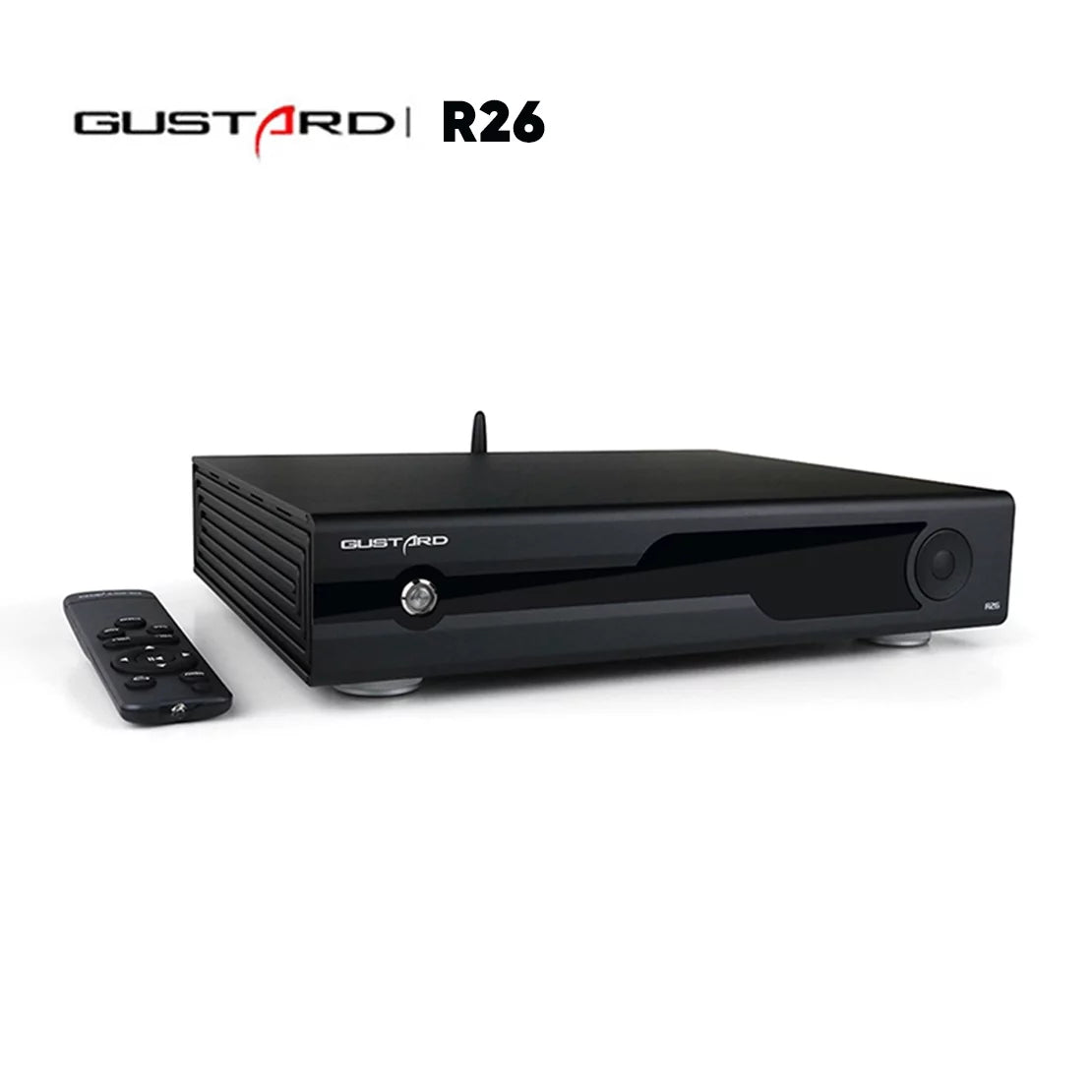 LDAC MQA DSD DAC Balanced R26 XMOS Discrete Dual Decoder DAC R2R with Native K2 (Black） Control Gustard Clock Remote