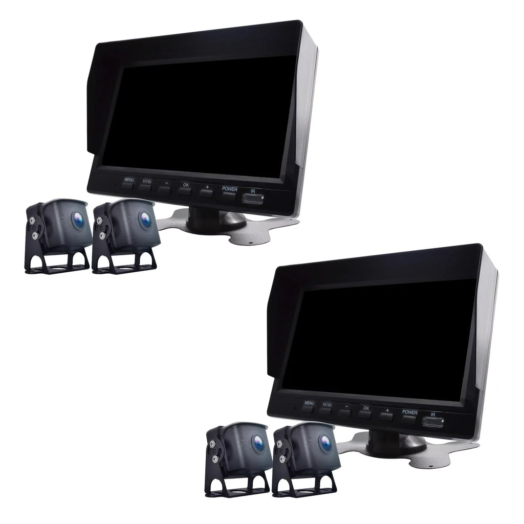 for Camera with Backup DVR RV Monitor Driving 7" Video BSD Bus+2 Truck Recorder