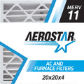 1, Air Box in USA Pleated MERV Aerostar 20 20x20x4 4, Filter, the of x x Made 11, 20